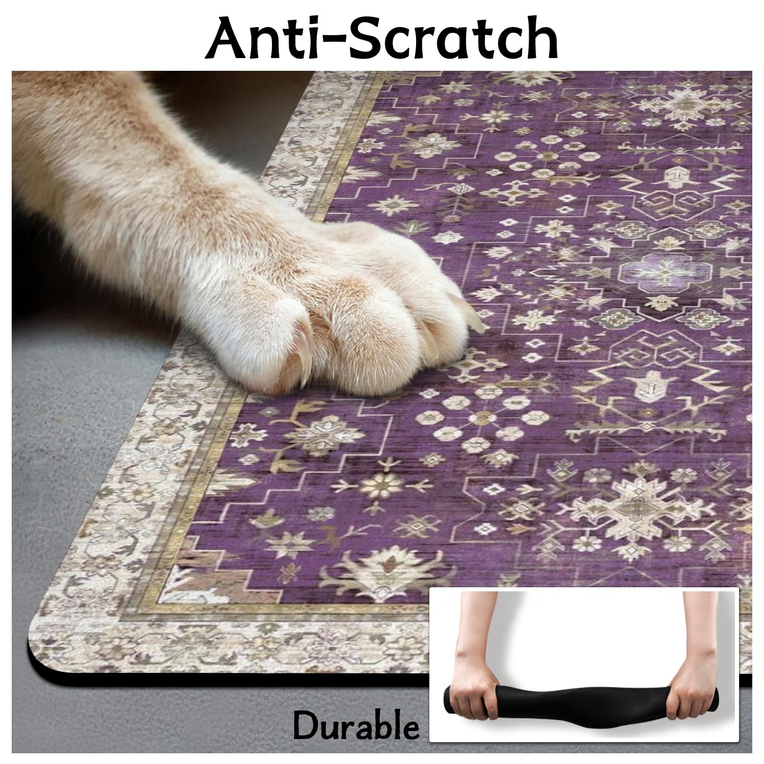 Usnfhcaw tapis roulé pour un transport facile en voyage
