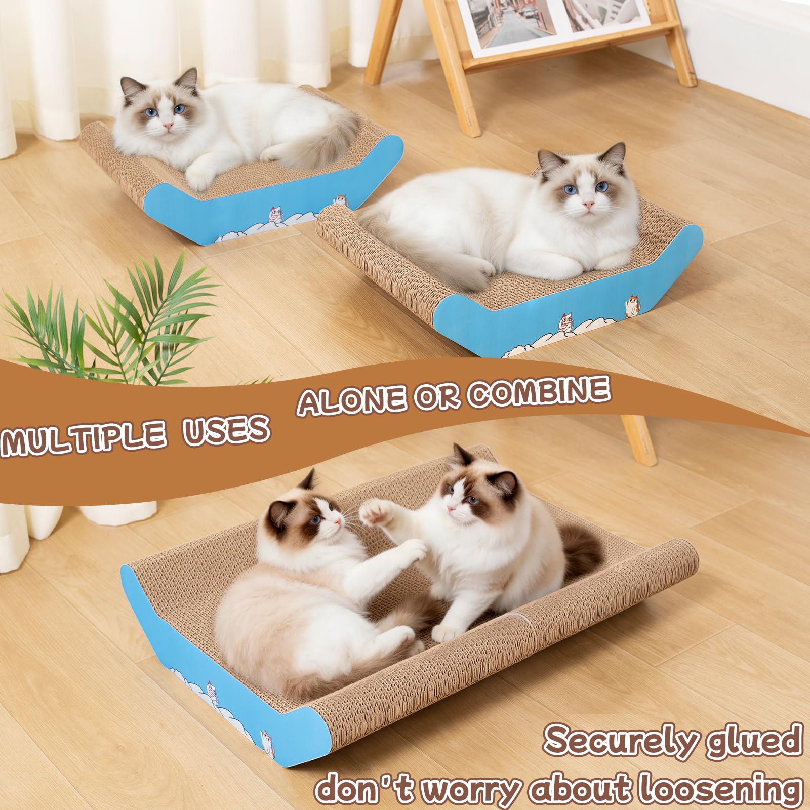 Courbe ergonomique UUig soutenant la posture naturelle du chat