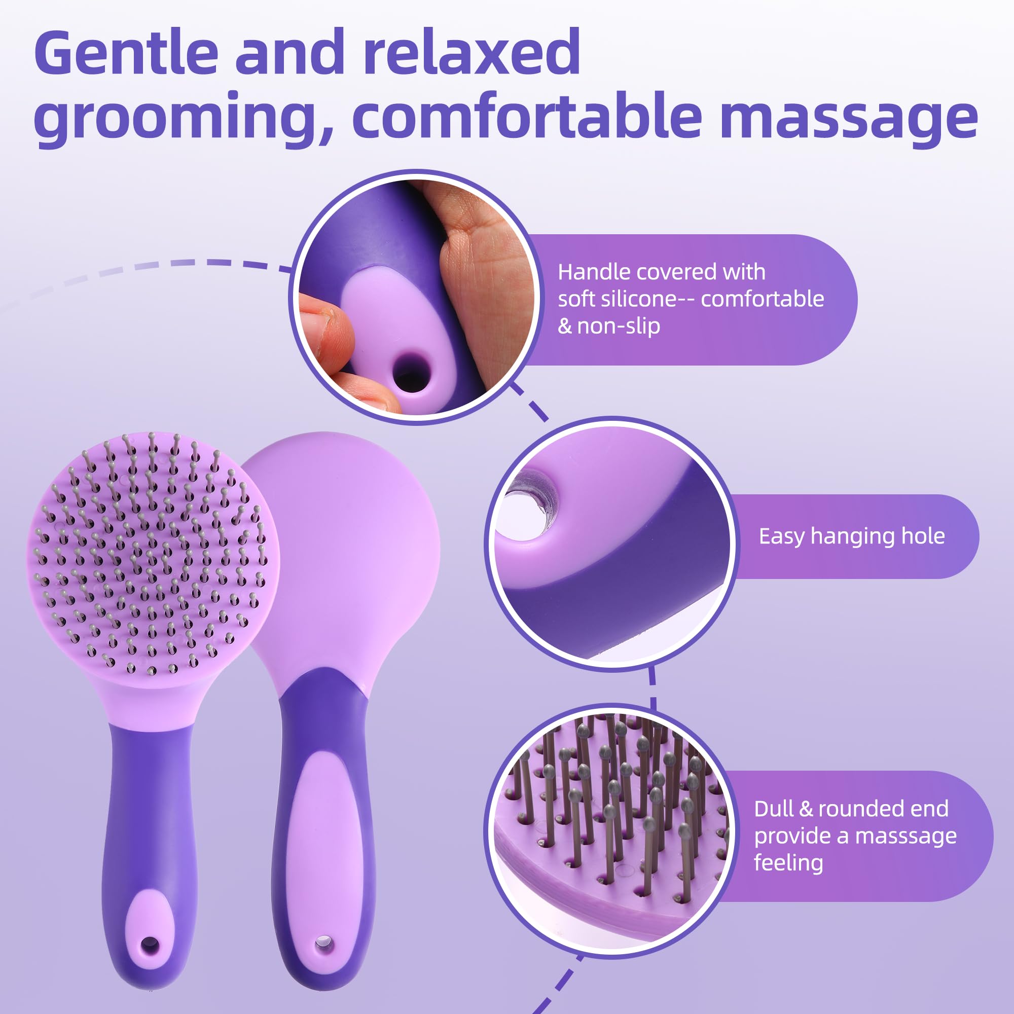 UYLKM brosse posée à côté d’une règle pour comparaison de taille et ergonomie