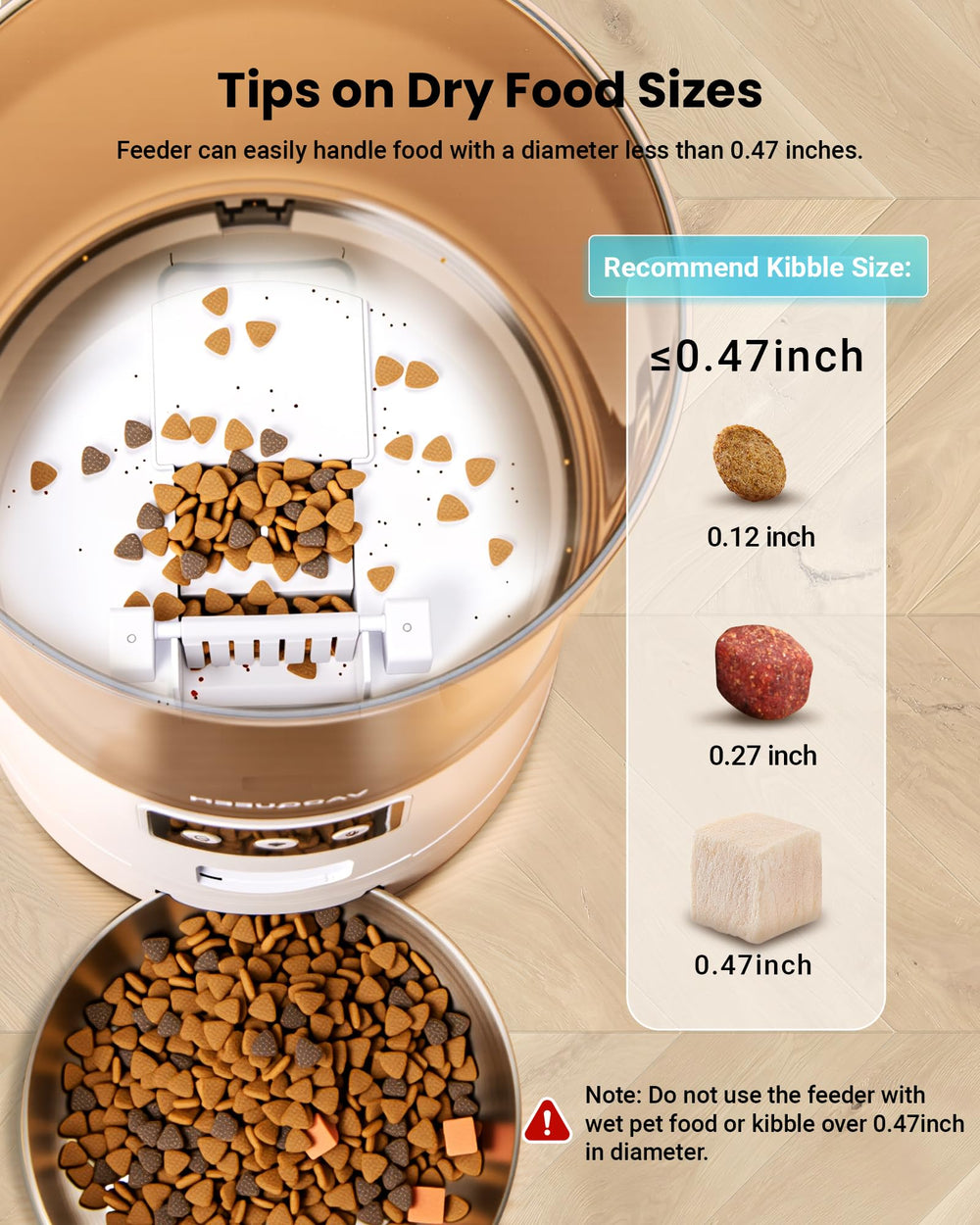 Vacqueen comparaison d'échelle pour montrer taille et capacité 6L