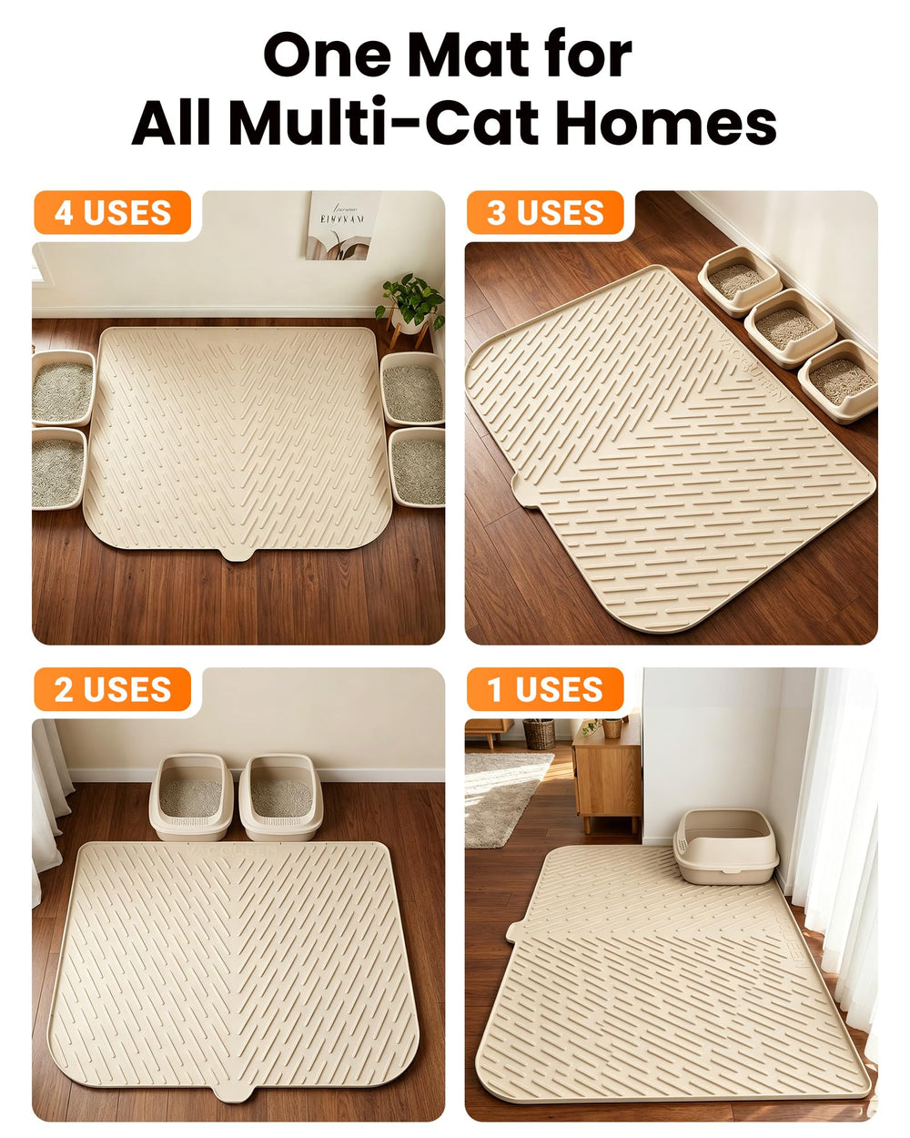 Vacqueen tapis plié pour rangement compact et facile