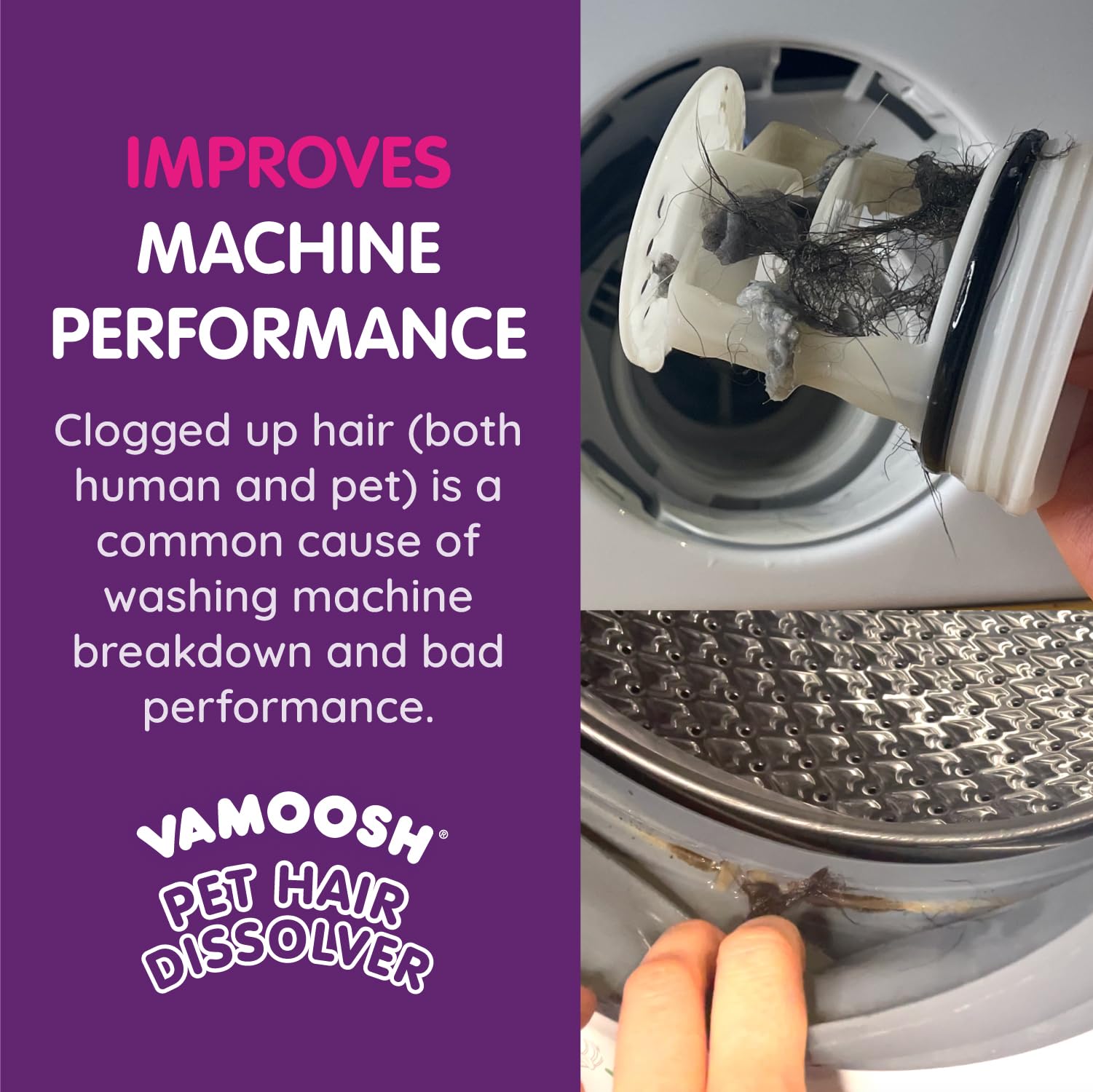 Vamoosh sachet à côté d'objets pour comparer la taille pratique
