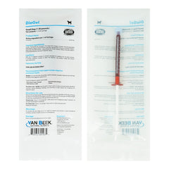 Van Beek-Natural Science DiaGel emballage frontal montrant le pot pour identification rapide