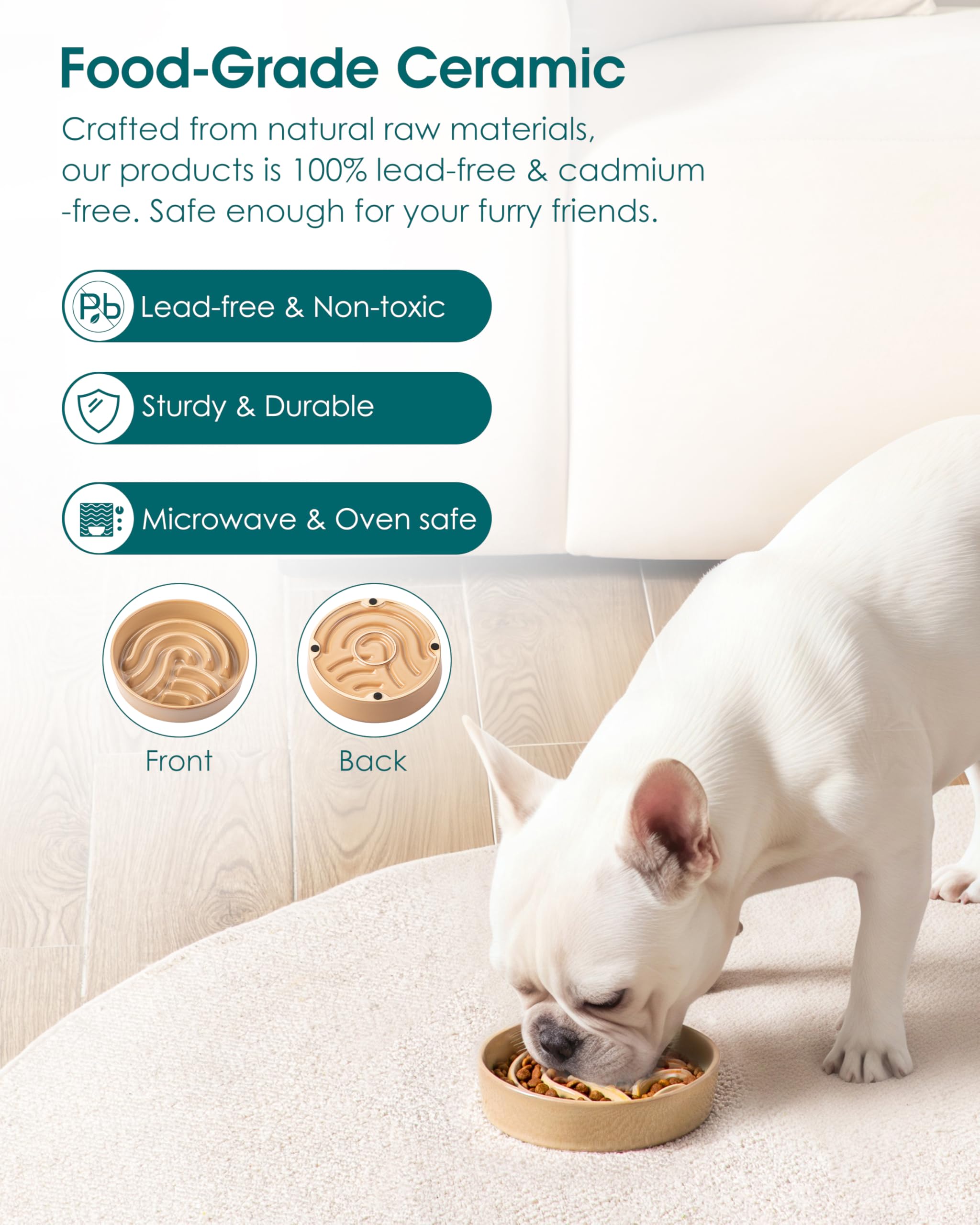 vancasso gamelle en usage chien mange calmement et plus lentement