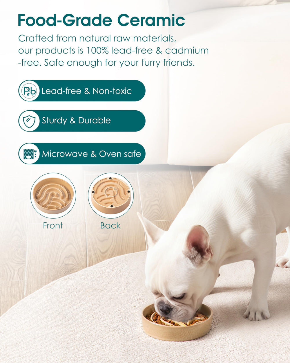 vancasso gamelle en usage chien mange calmement et plus lentement