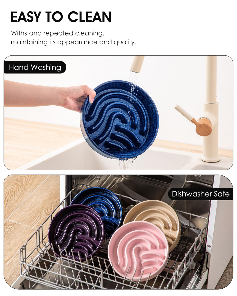 vancasso bol propre dans un lave‑vaisselle montrant facilité de nettoyage