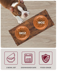 Vantic gamelle en usage avec nourriture visible et accès facilité pour l'animal