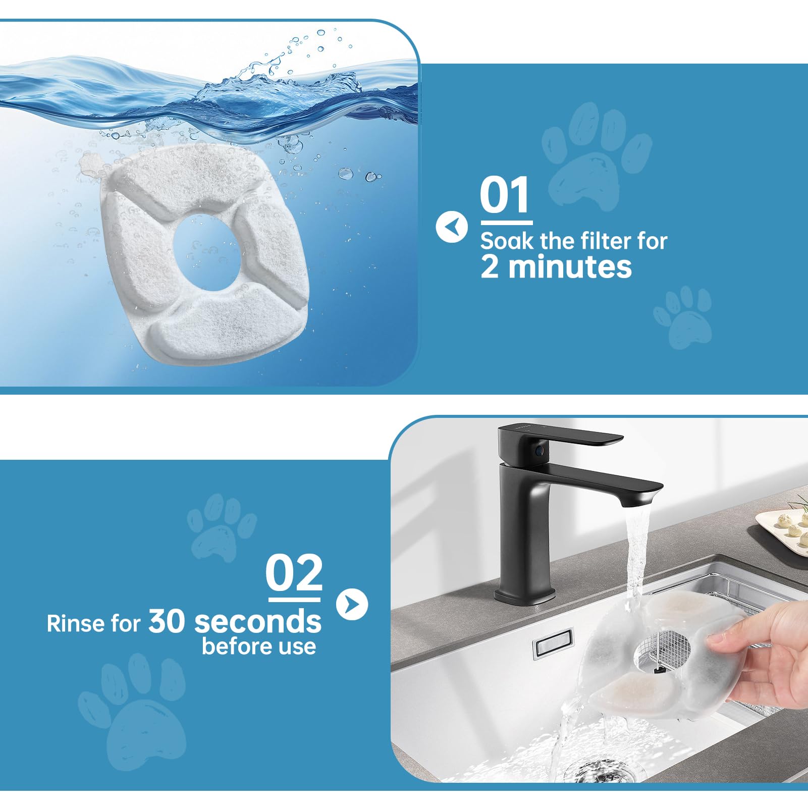VANVE coupe des couches filtrantes montrant charbon actif et résine, filtration multi-couches