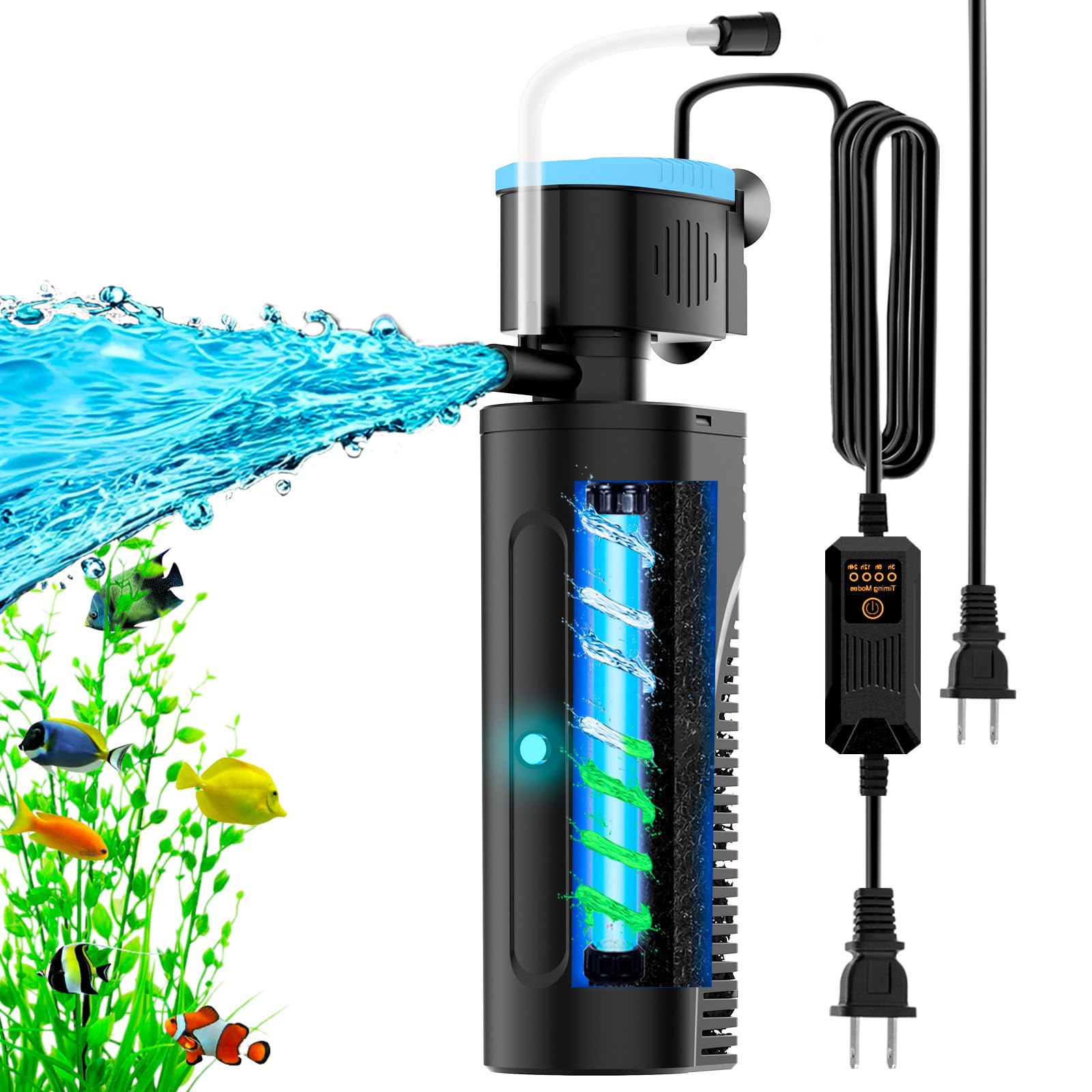 VCRAZE filtre U - V vue devant montrant design compact et installation facile