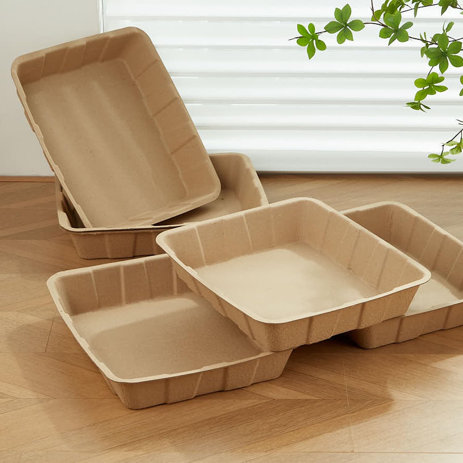 Vealind gros plan du carton recyclé montrant résistance et étanchéité