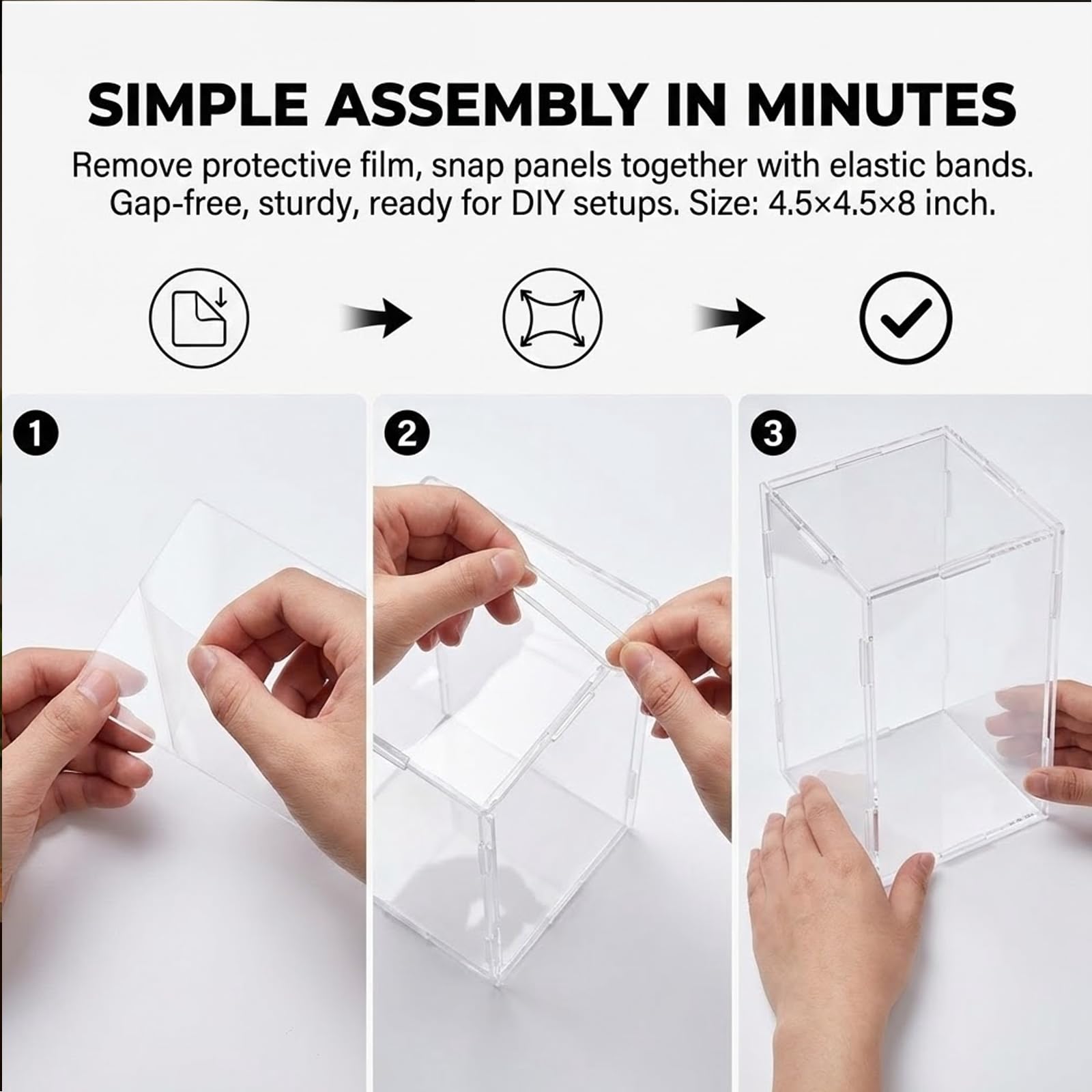veectgoo kit assemblage avec bandes élastiques pour montage simple et solide
