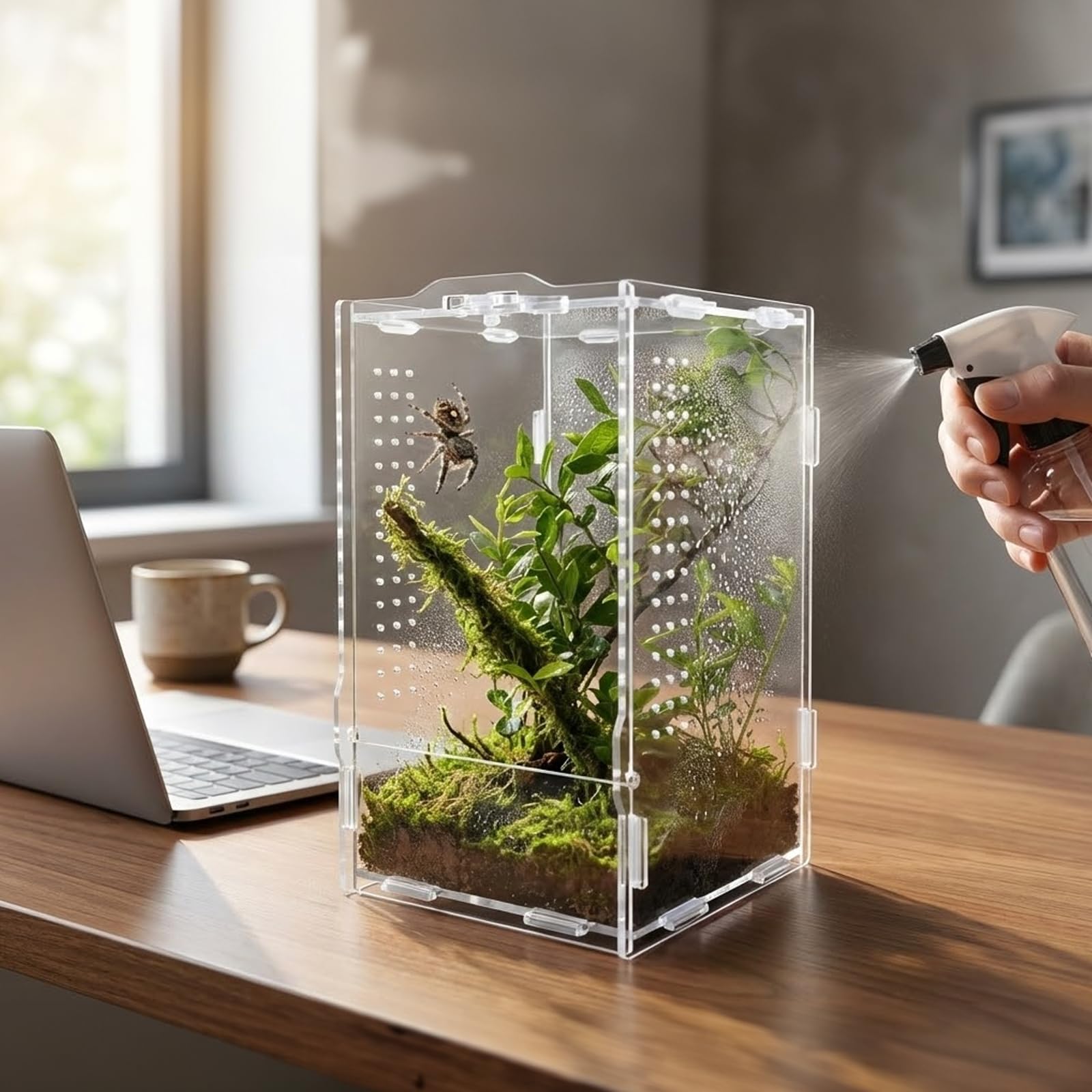 veectgoo posé sur bureau comme objet décoratif discret et observatoire