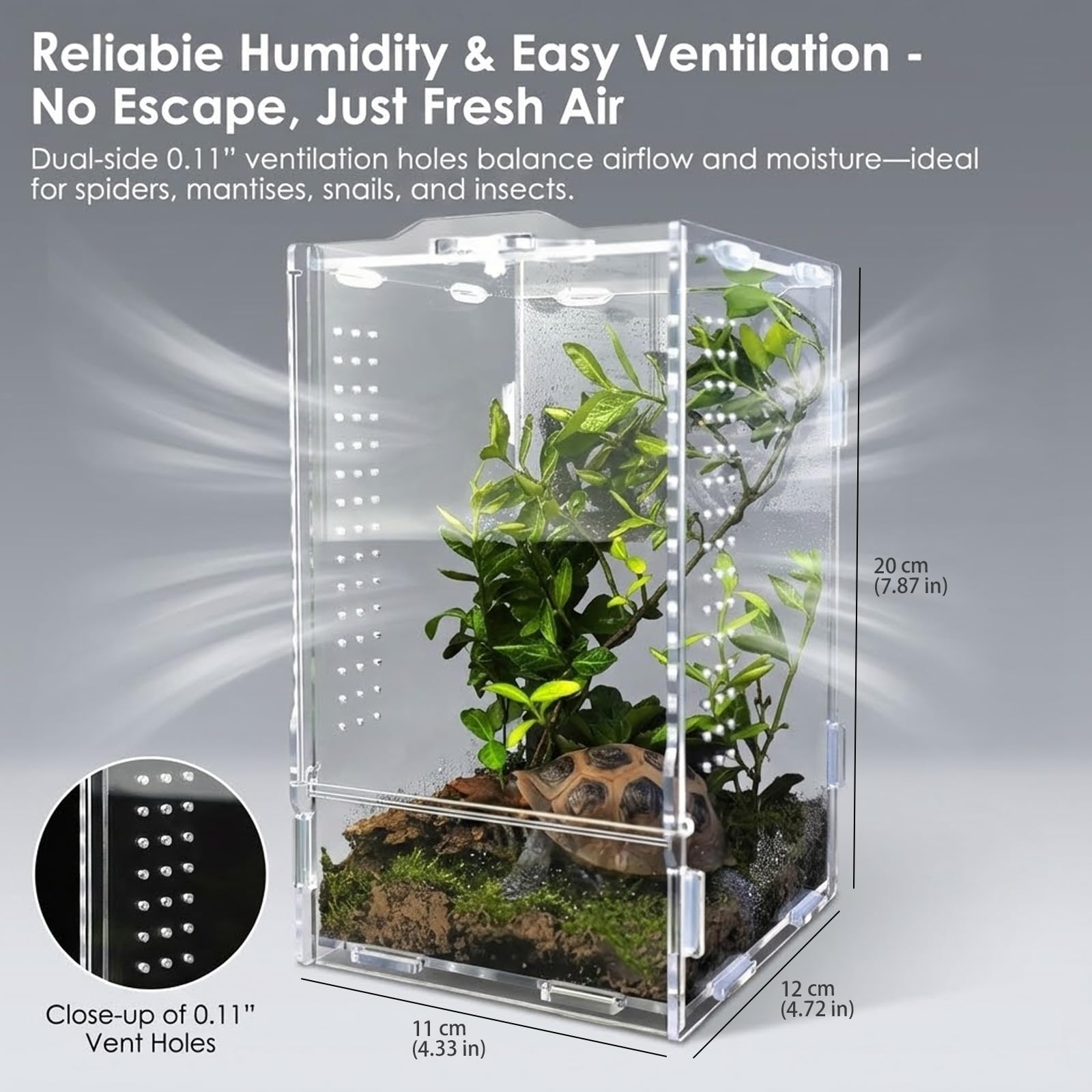 veectgoo profil montrant grilles de ventilation pour air et humidité équilibrés