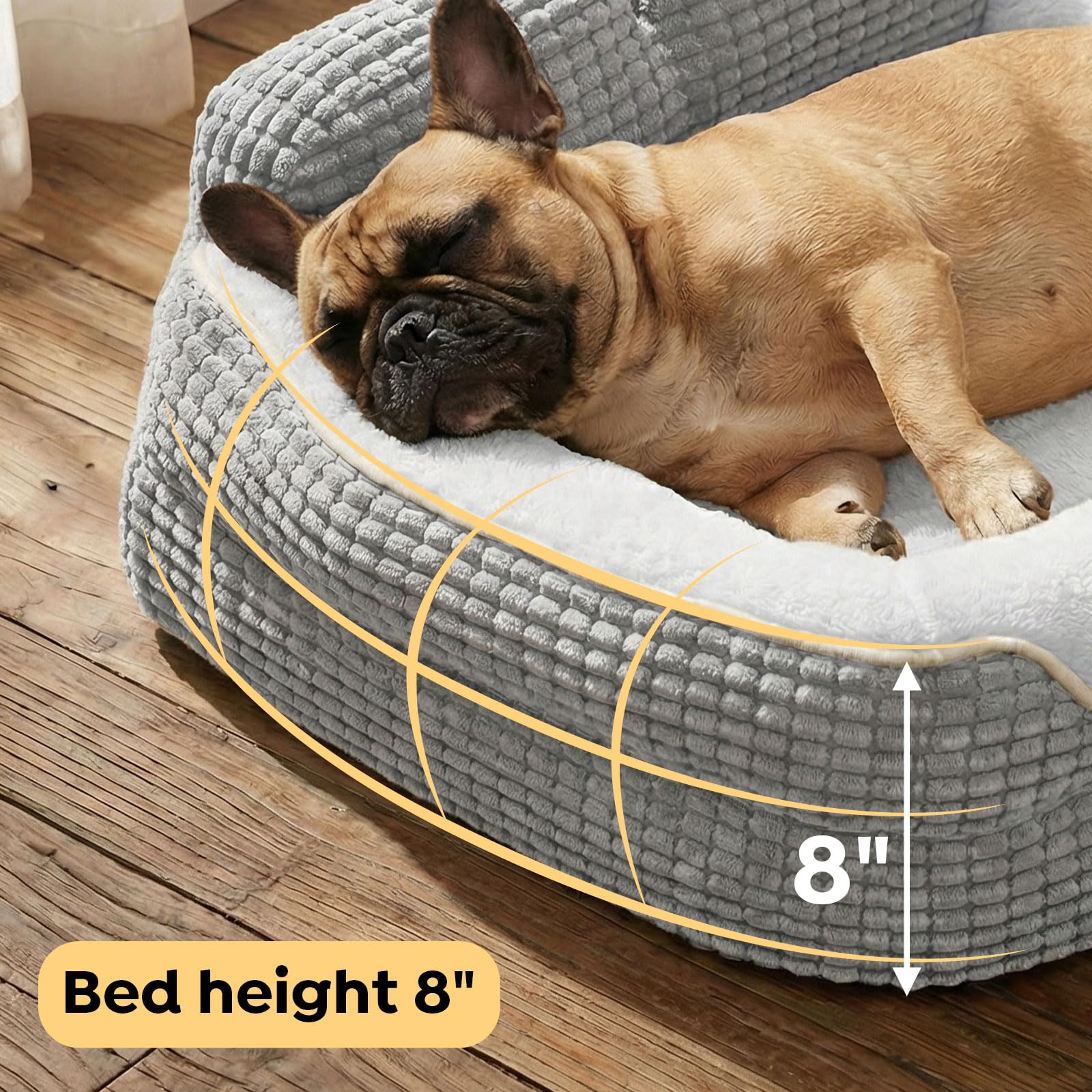 Veehoo bord rembourré soutenant tête du chien pour relaxation
