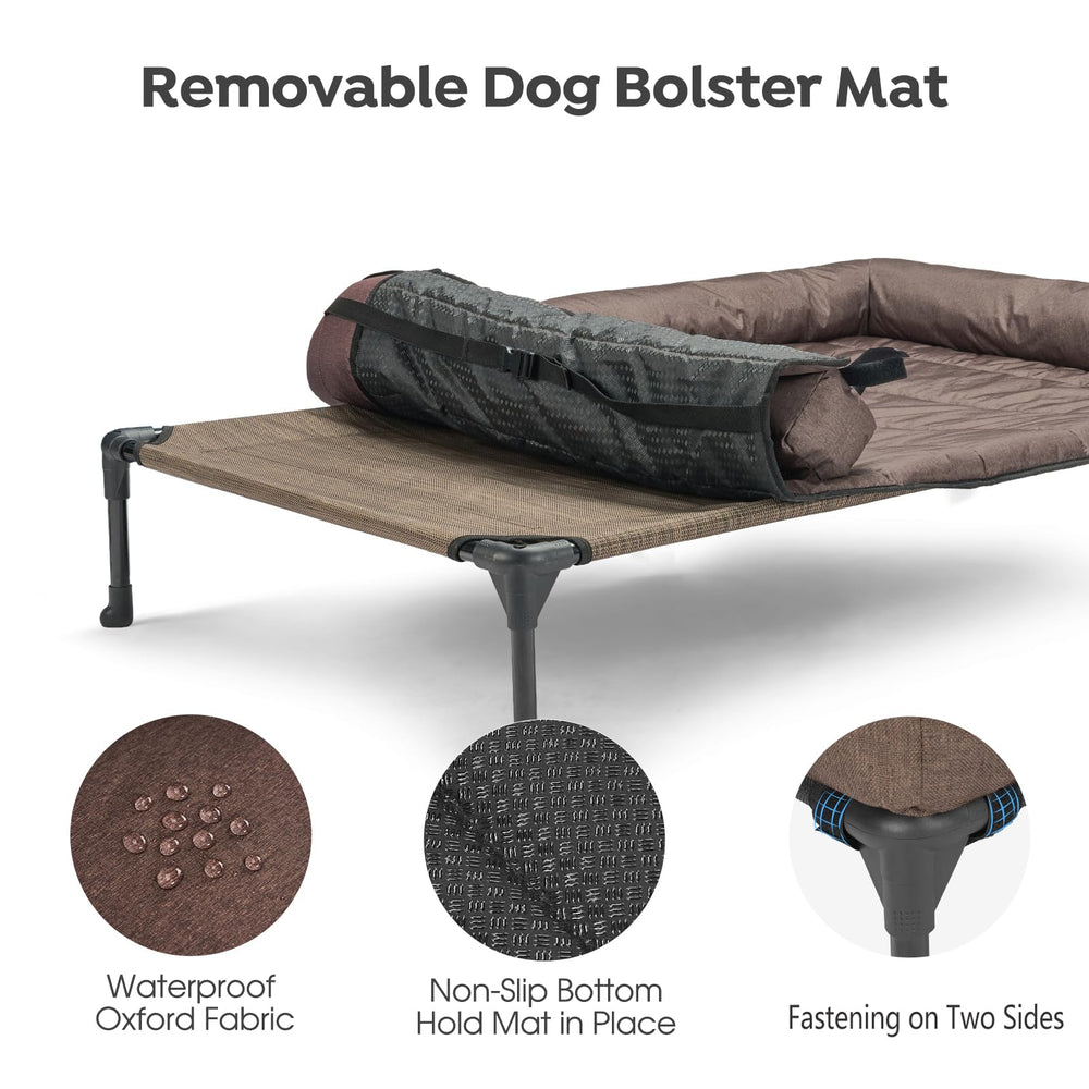 Veehoo chien allongé sur le lit en extérieur pour confort ventilé