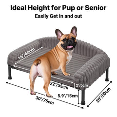 Veehoo détail de la mousse mémoire offrant soutien orthopédique