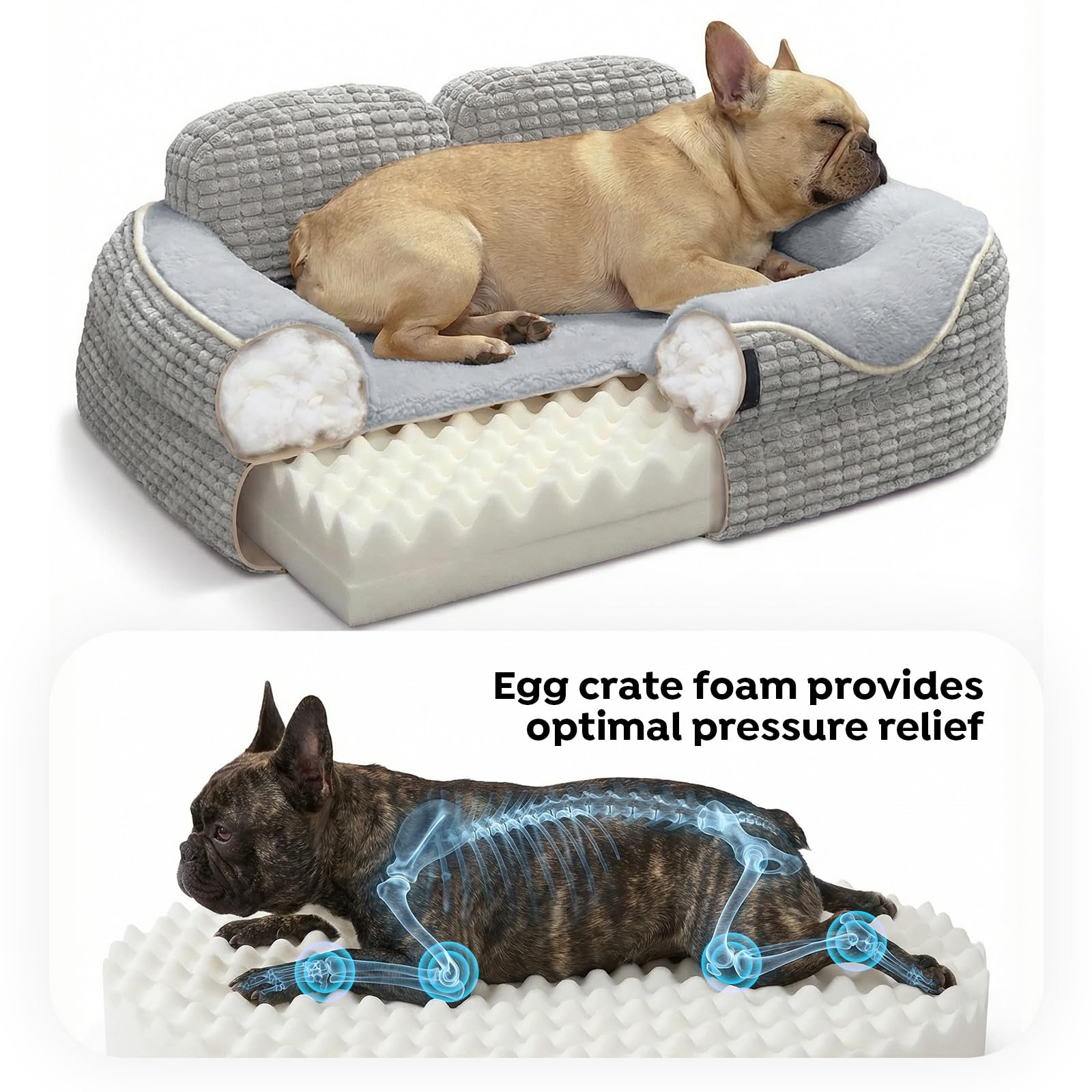 Veehoo tissu corduroy doux montrant texture agréable pour chien