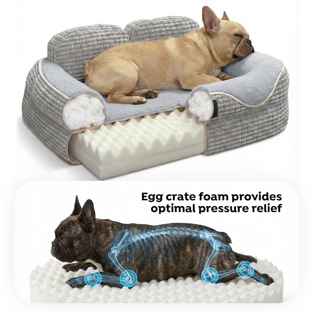 Veehoo tissu corduroy doux montrant texture agréable pour chien