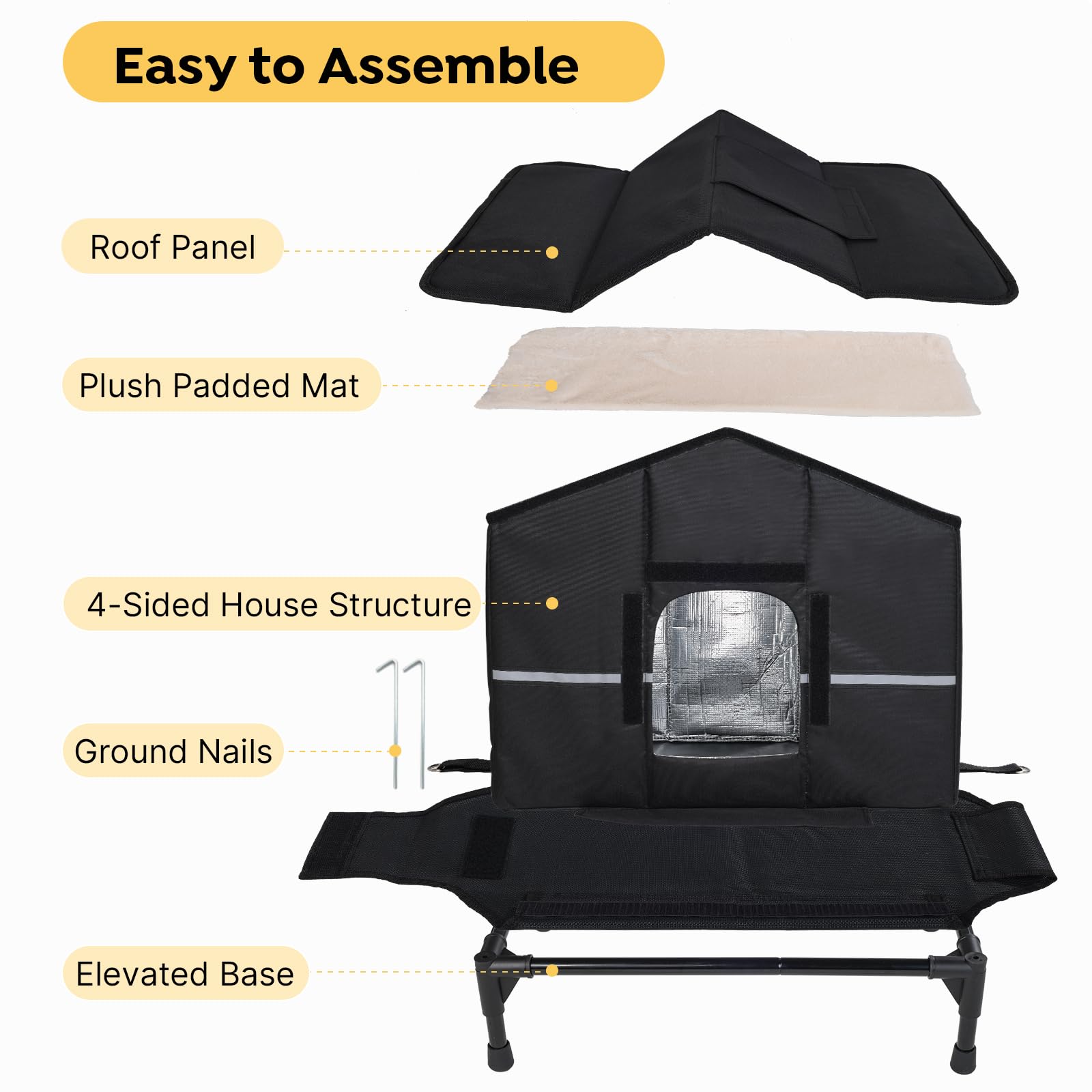 Veehoo comparaison d'échelle montrant dimensions et placement possible