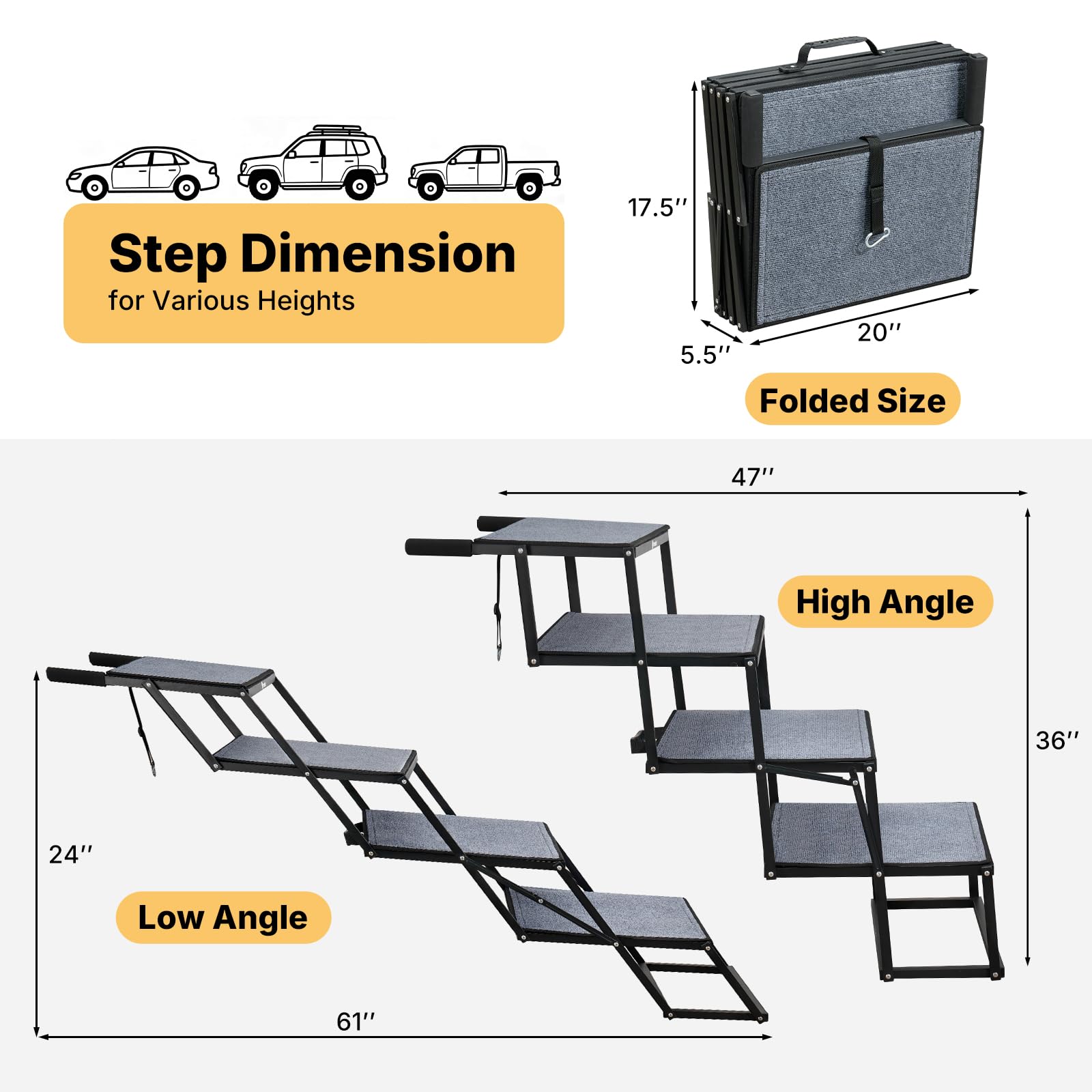 Veehoo poignée et bords caoutchoutés protégeant la peinture