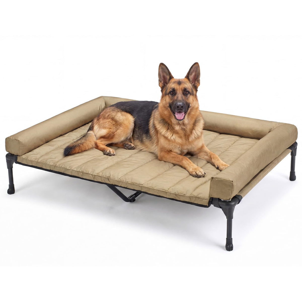 Veehoo lit chien XXL face montrant espace et confort