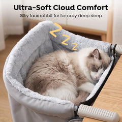 Veehoo profil montrant le cadre robuste, support fiable pour chats lourds