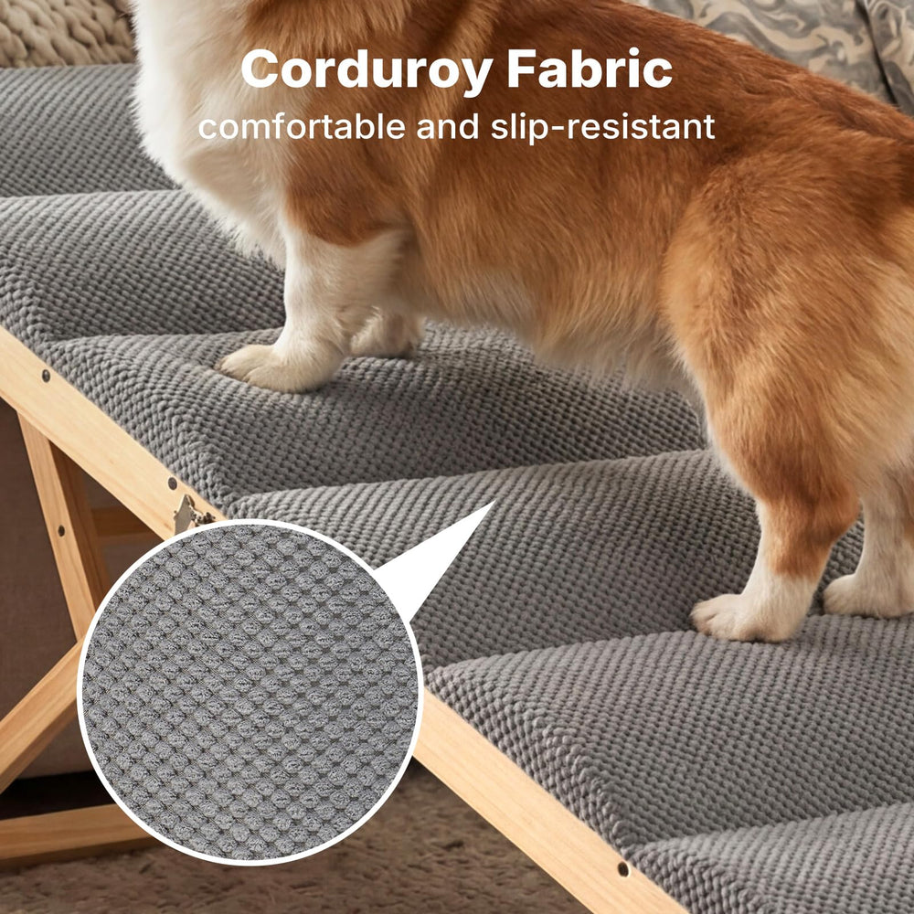 Veehoo rampe en usage avec chien montant facilement sur le lit