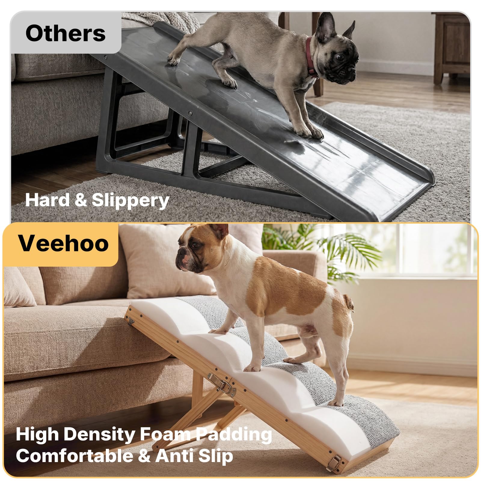 Veehoo rampe pliée pour rangement compact sous un lit