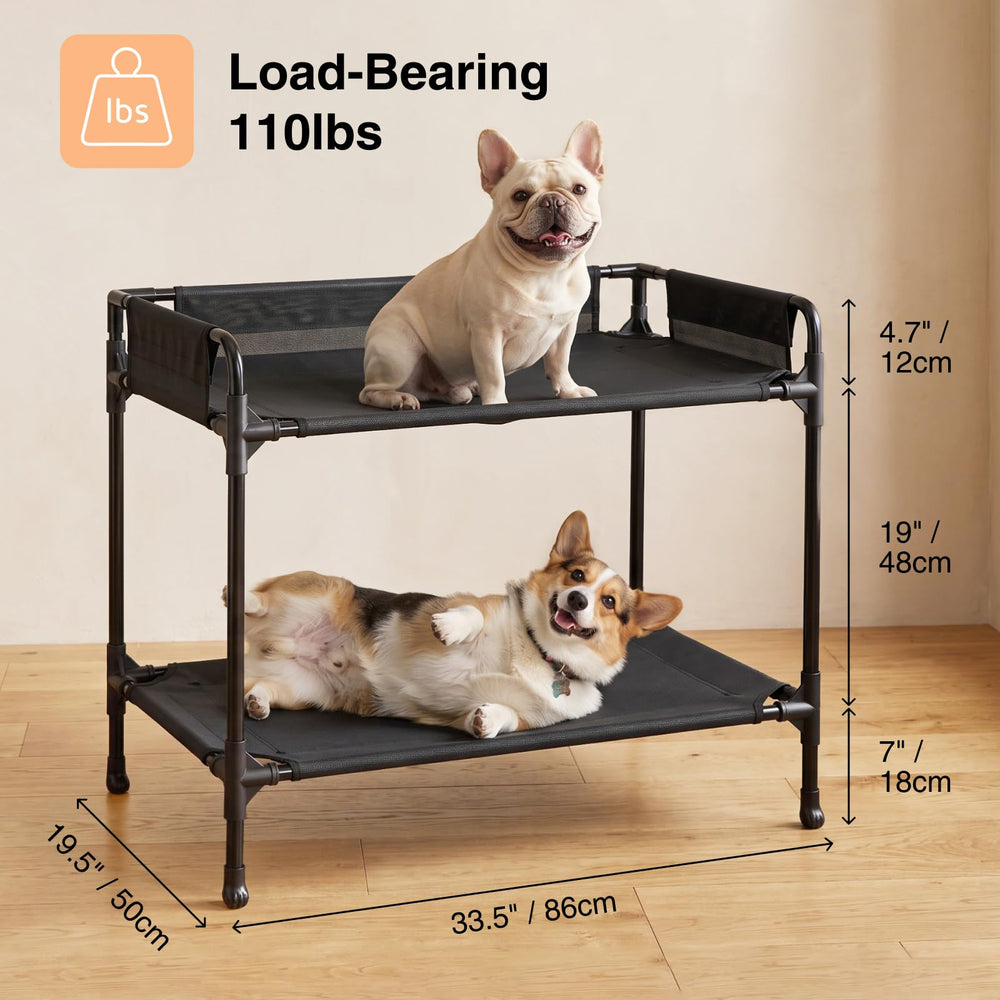 Veehoo chien installé au chevet apportant proximité sans poils sur le lit