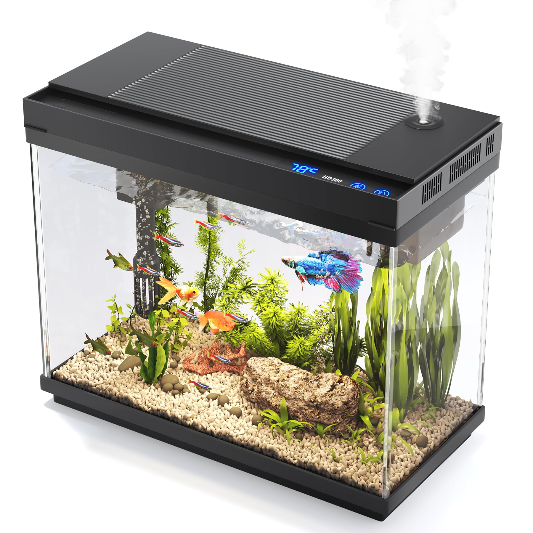 Vehipa vue devant du kit aquarium montrant design compact et élégance