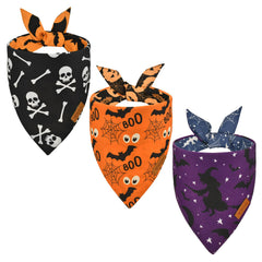 Vehomy gros plan face avant bandana motif citrouille bénéfice style festif