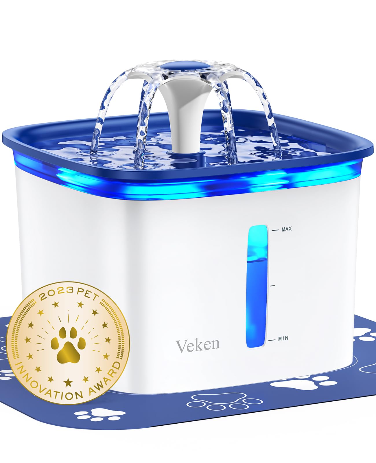Veken C1 Classic face avant montrant design et capacité 2,8 L, attractivité pour animaux