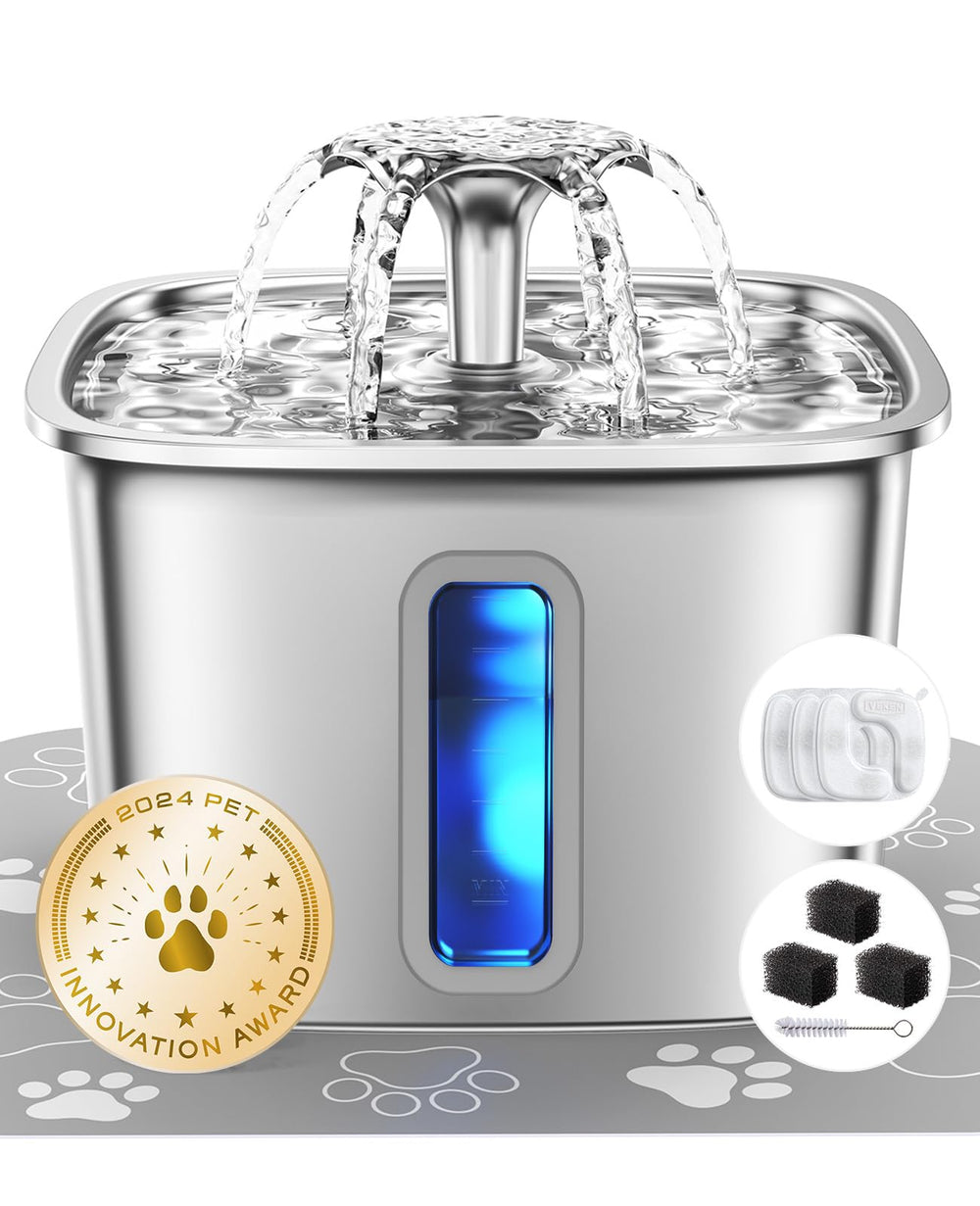 Veken fontaine avant vue inox, design robuste et hygiène facilitée