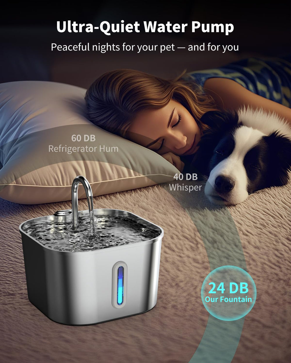 Vekonn pompe ultra‑silencieuse démontrée pour nuits calmes