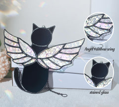 Velasyart gros plan aile arc‑en‑ciel montrant les teintes et texture du verre