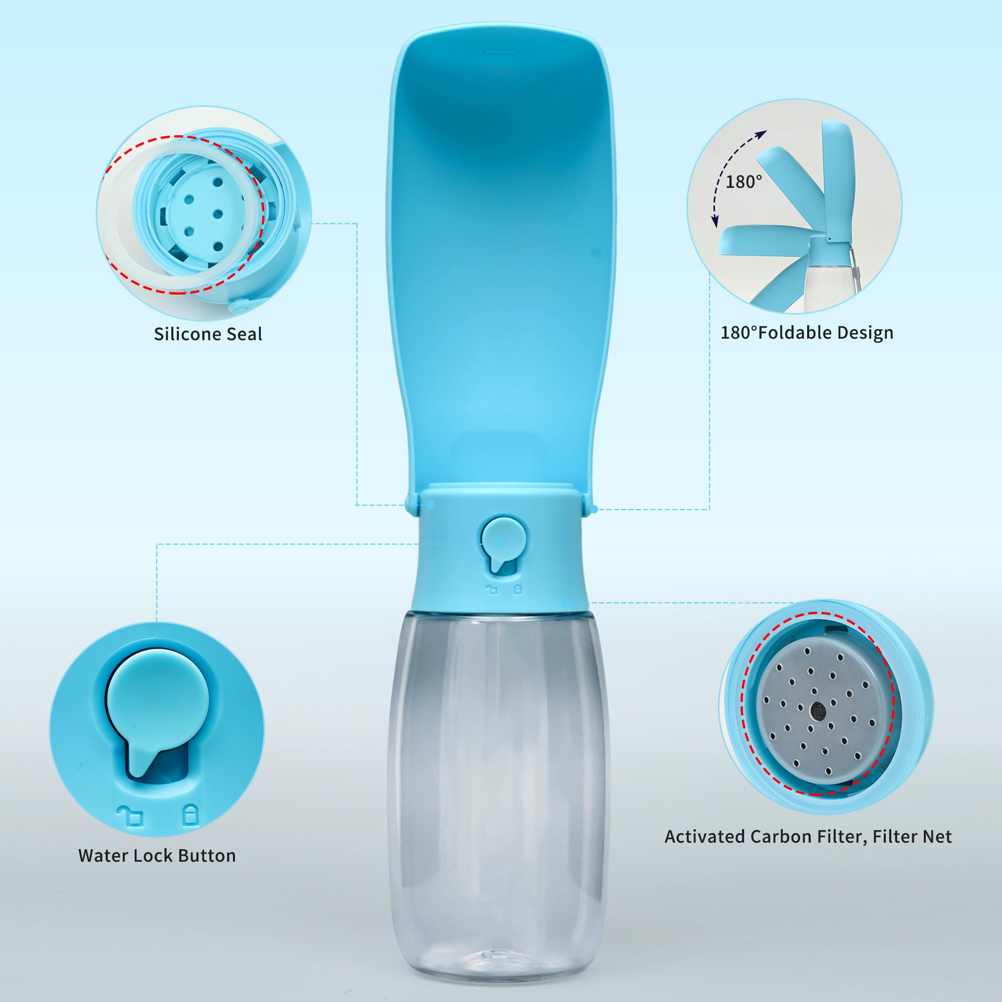 VEPOUYU filtre au charbon actif, purifie l'eau pour confort