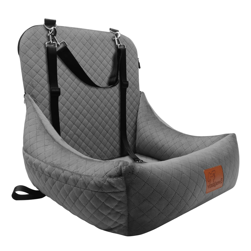VERGODPRO siège auto frontal montrant la position sécurisée et confortable