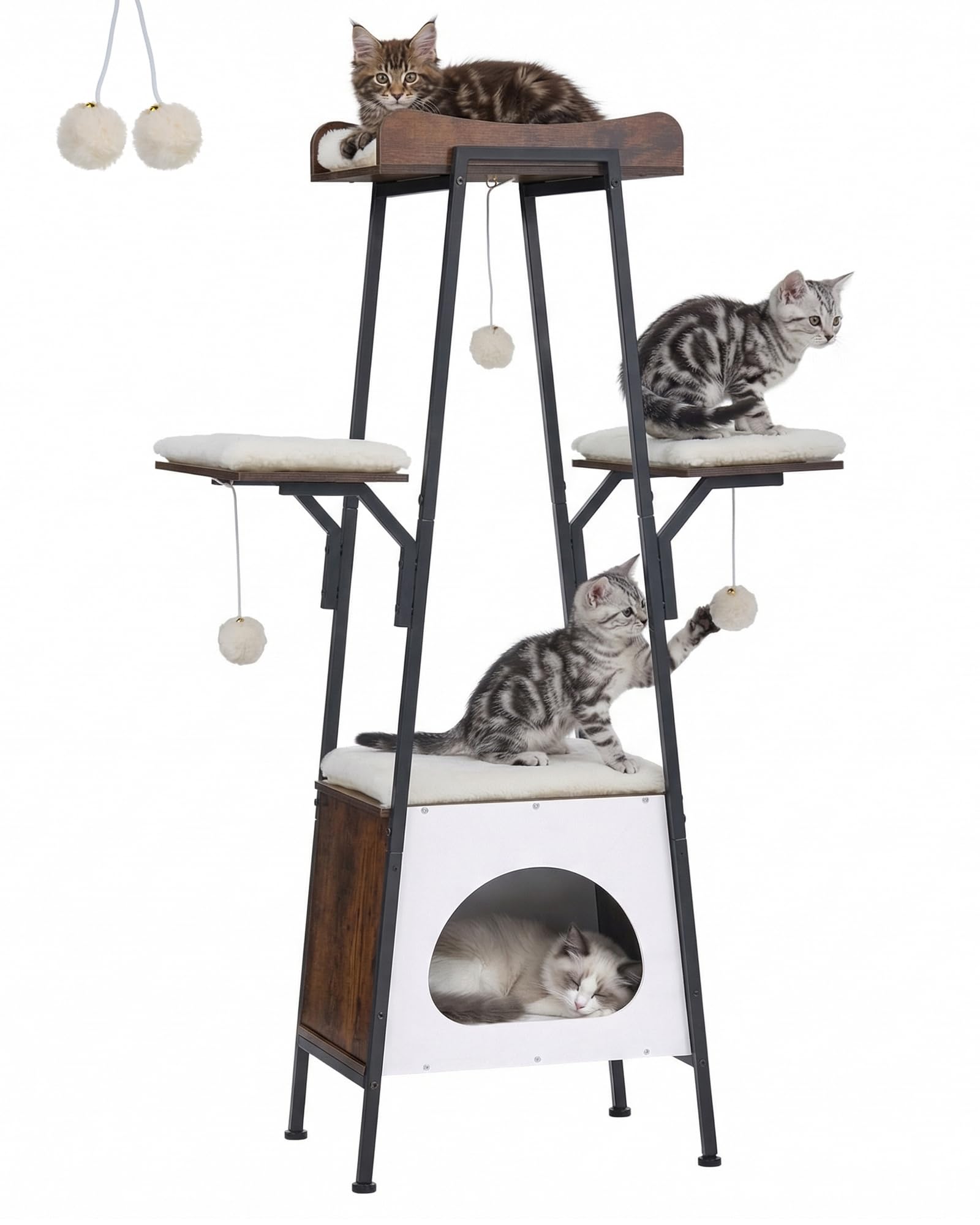 VERSASKY arbre à chat placé dans un appartement pour intégration décorative