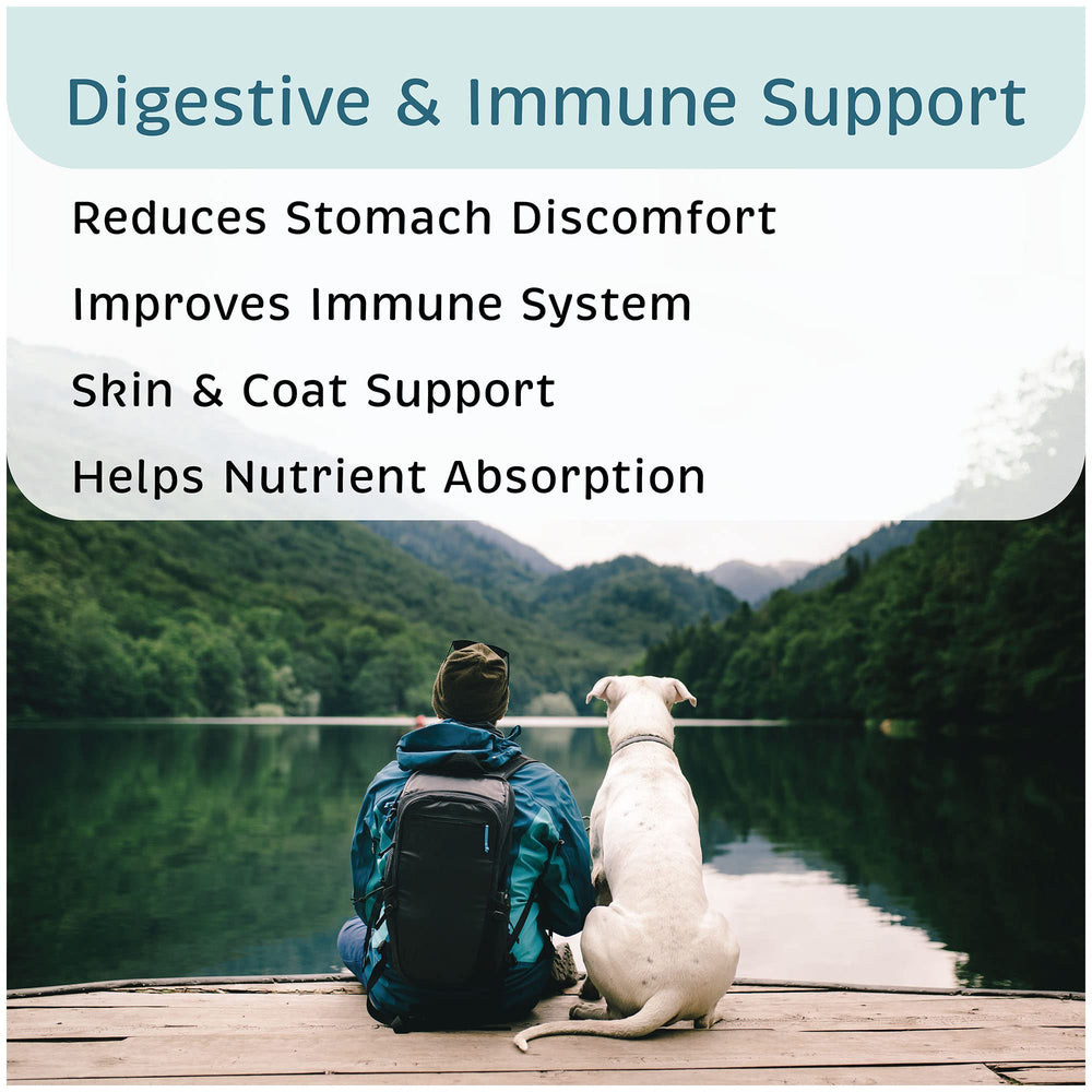 Vet One Advita Probiotic sachet tenu en main pour comparaison d'échelle et dosage pratique