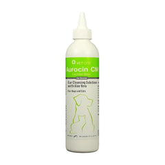 Vet One Aurocin cm flacon 8oz montrant l'étiquette et l'application pratique