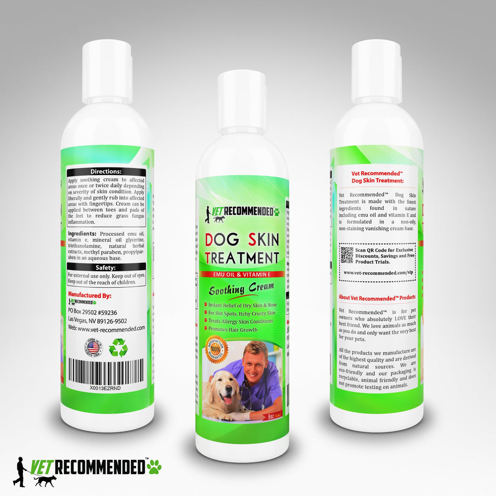 Vet Recommended nez de chien hydraté montrant réduction des craquelures