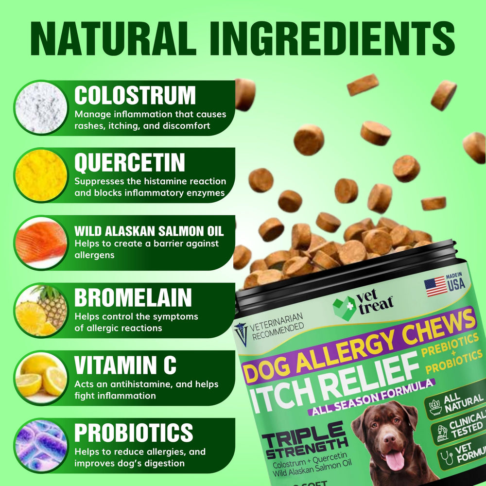 Vet Treat bocal ouvert avec 120 chews, réserve pratique pour usage quotidien