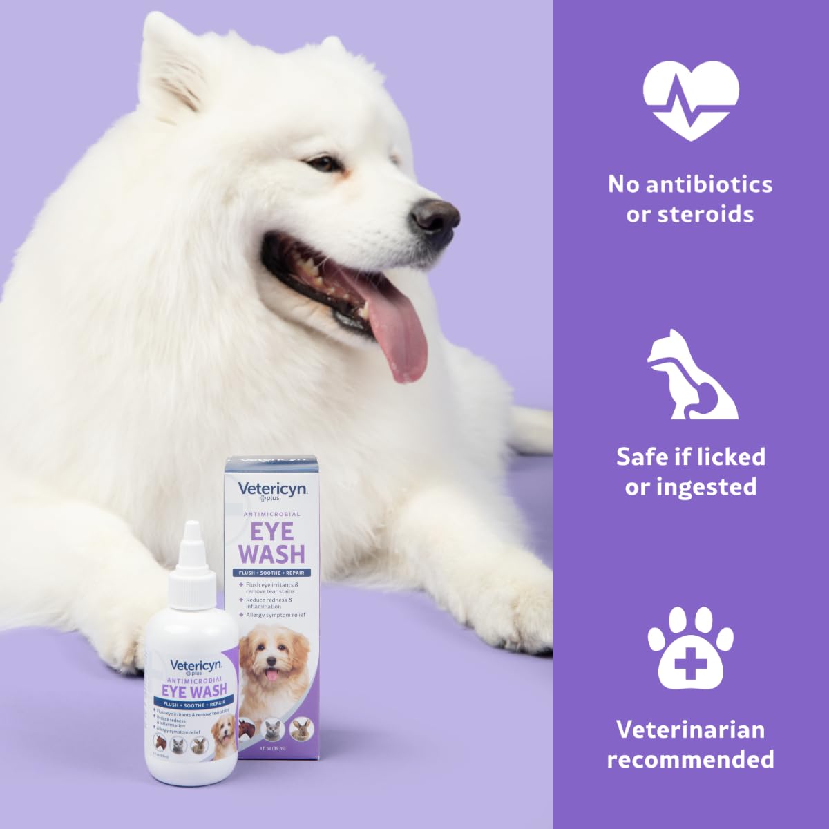Vetericyn application sur chat pour apaiser et enlever débris oculaires