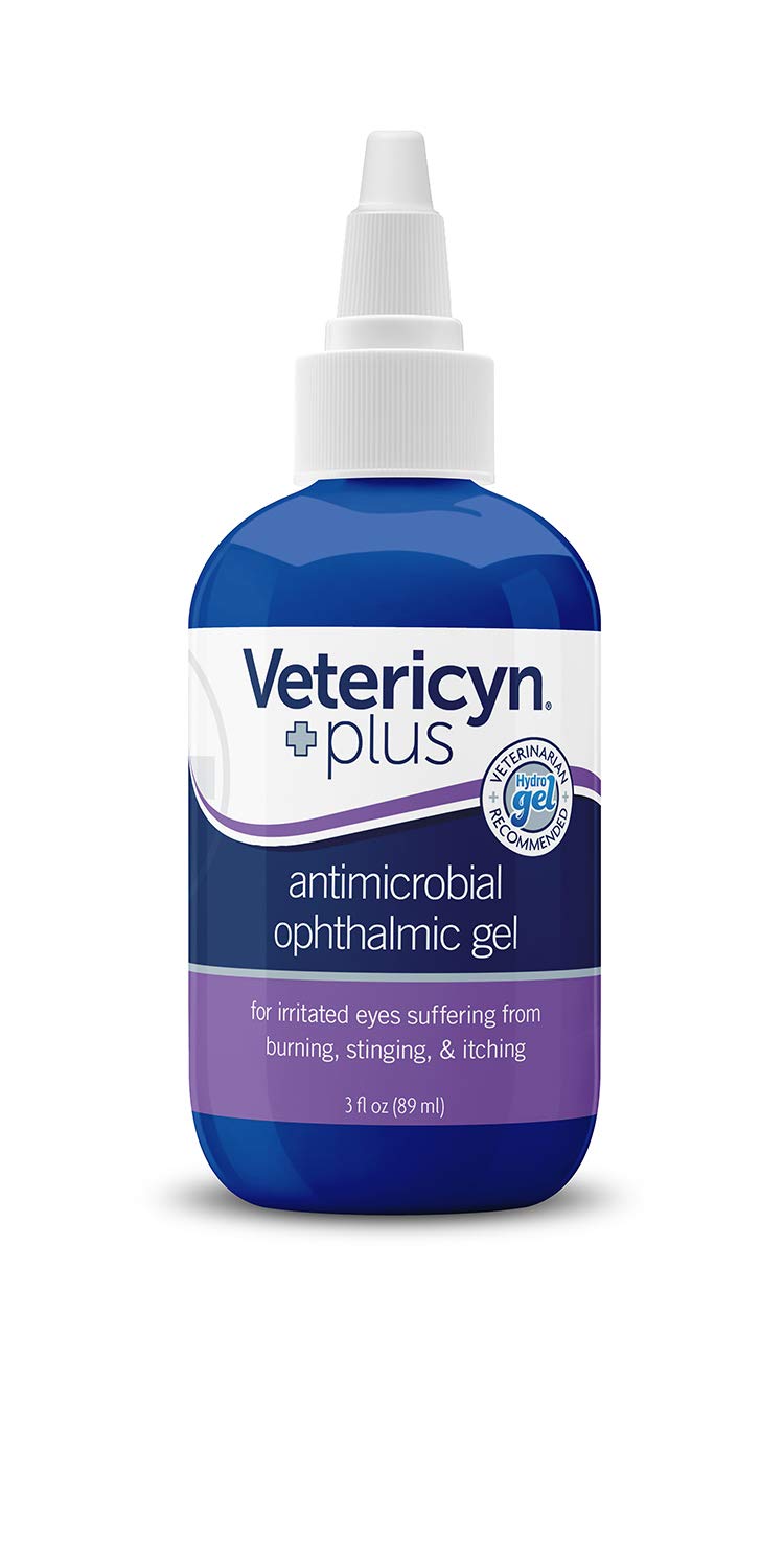 Vetericyn gel ouvert texture lisse pour lubrification oculaire apaisante