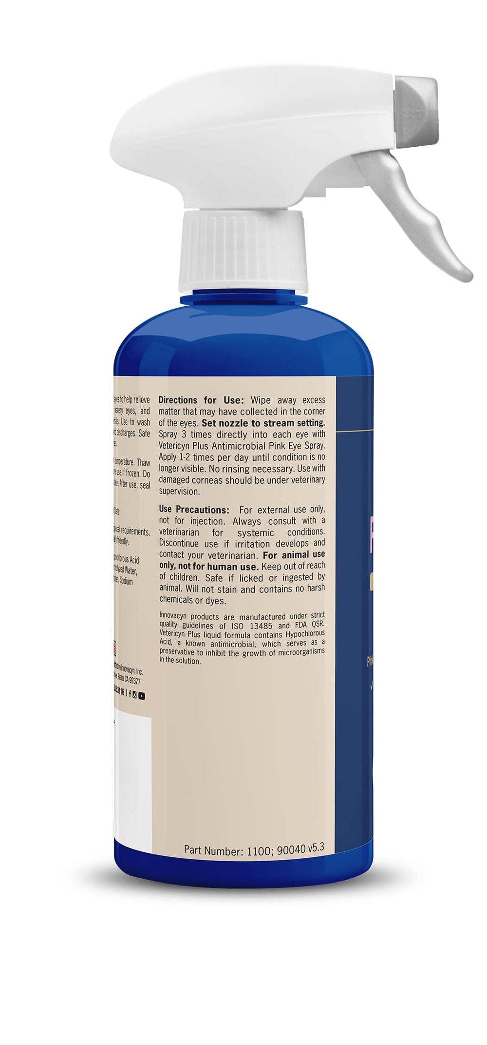 Vetericyn plus gros plan applicateur montrant pulvérisation précise et contrôle