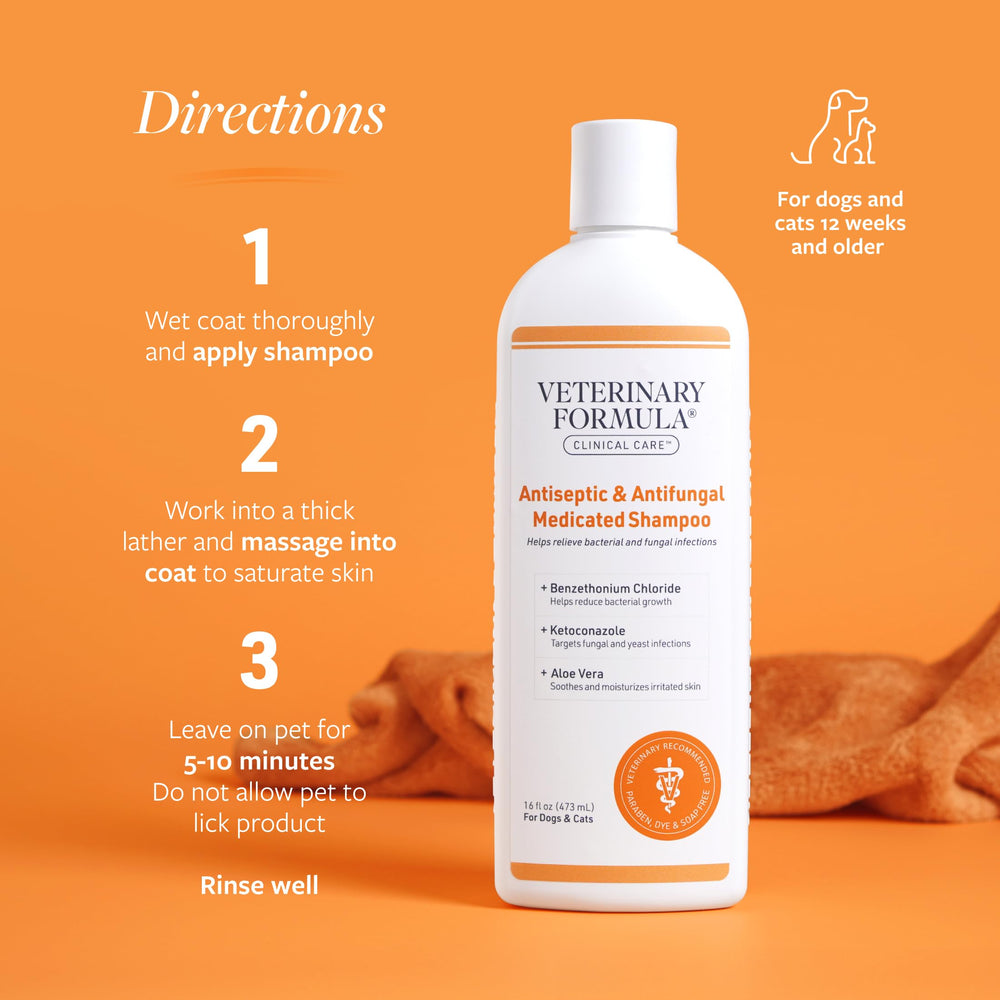 Veterinary Formula application sur chien montrant soulagement cutané