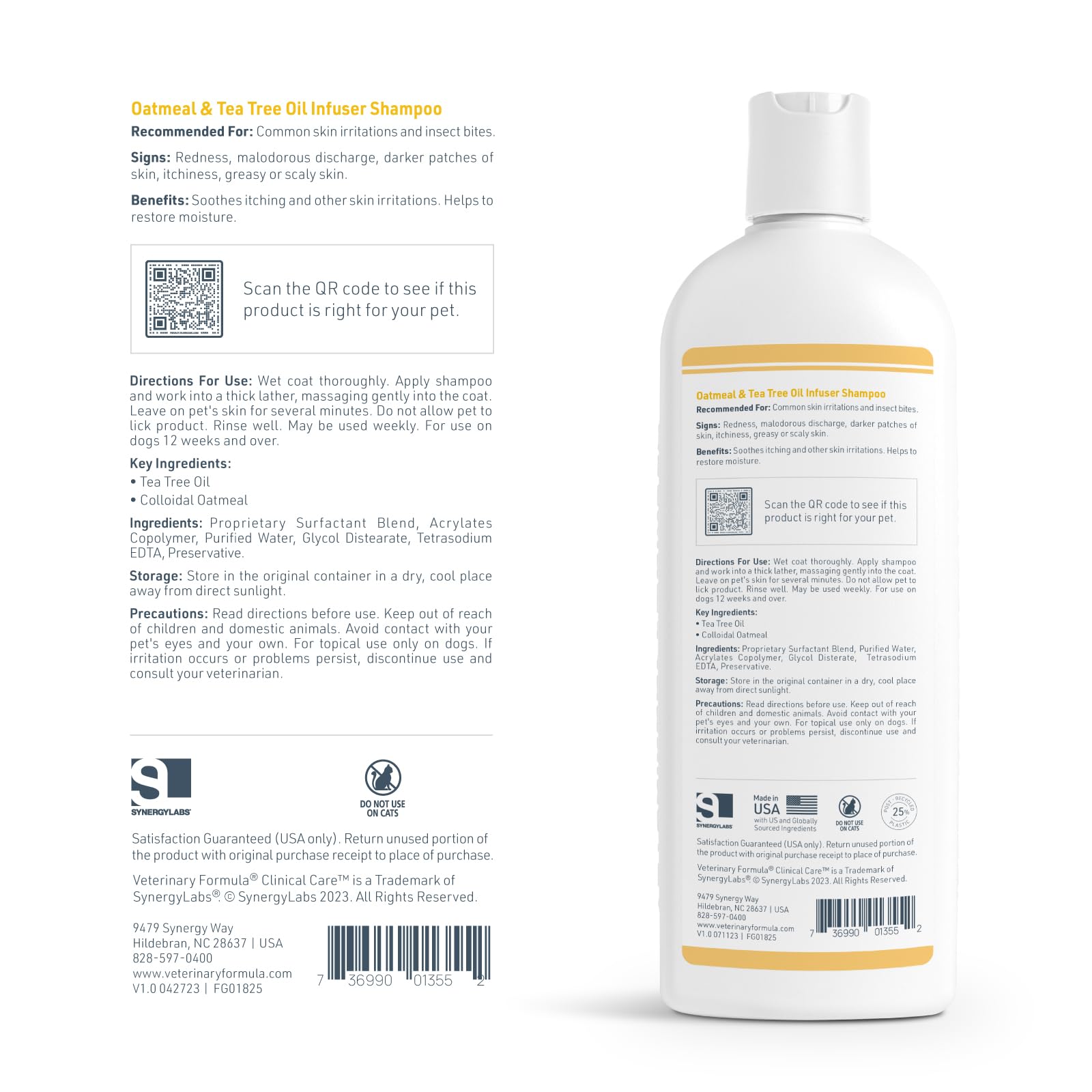 Veterinary Formula chien sec après bain pelage brillant et peau visiblement plus saine