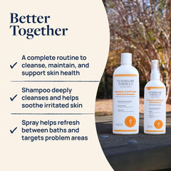 Veterinary Formula texture shampoo mousse légère qui nettoie sans dessécher