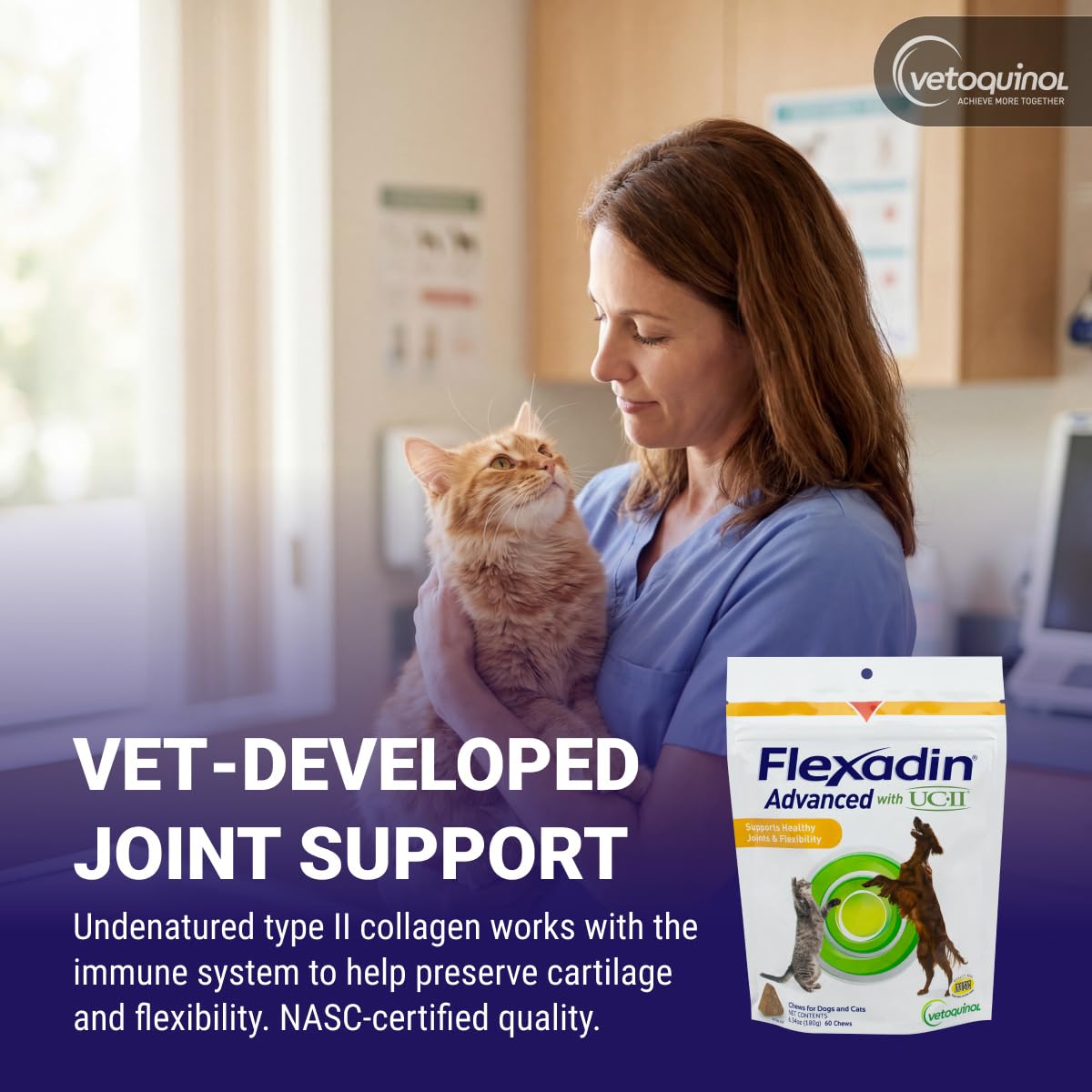 Vetoquinol Flexadin texture masticable démontrant facilité de mastication