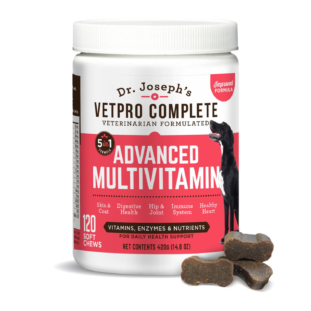 VetPro Complete emballage avant montrant dosage et bénéfices visibles